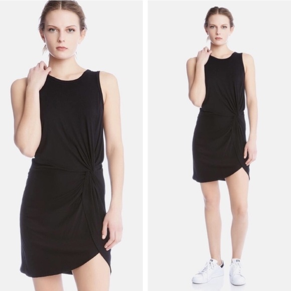 Fifteen Twenty Black Side Twist Tank Dress Excellent Size S - Picture 1 of 8